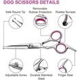 thumbnail image 4 of Dog Ging Scissors Kit With Safety Round Tip, Less Steel Dog Ging Scissors Set For And Short H Of Dog Cat Pets, 4 of 5
