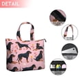 thumbnail image 2 of Rottweiler Dogs with Pioneer Flower Travel Tote Bags for Women Carry On,Large Weekender Bags for Women Travel,Multi Functional Duffle Bag for Work,Shopping,Sports, 2 of 5