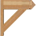 thumbnail image 3 of Ekena Millwork 8"W x 24"D x 24"H Traditional Rough Sawn Arts and Crafts Outlooker, Western Red Cedar, 3 of 4