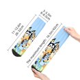 thumbnail image 4 of Silaia Bluey Print Adult Socks,Ankle Athletic Running Socks,Cushioned Breathable Low Cut Sports Tab Socks for Men and Women,Moisture-Wicking Crew Socks, 4 of 7