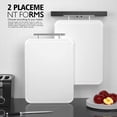 thumbnail image 5 of Cutting Boards for Kitchen – Large Plastic Kitchen Cutting Board, Dishwasher Safe Thick Chopping Board with Juice Grooves, for Meat, Fruits, Veggies, Easy Grip Handle, Non-Slip (White), 5 of 7