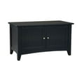 thumbnail image 5 of Alaterre Shaker Cottage Storage Bench/Coat Hook with Storage, Black, 5 of 9