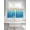 Blue, variant on Teal Blue Ombre 2 Panel Kitchen Curtains for Small Windows, Summer Beach Abstract Ocean Wave Bathroom Tier Curtain, Short Window Treatment for Bedroom/Living Room 55"x36"