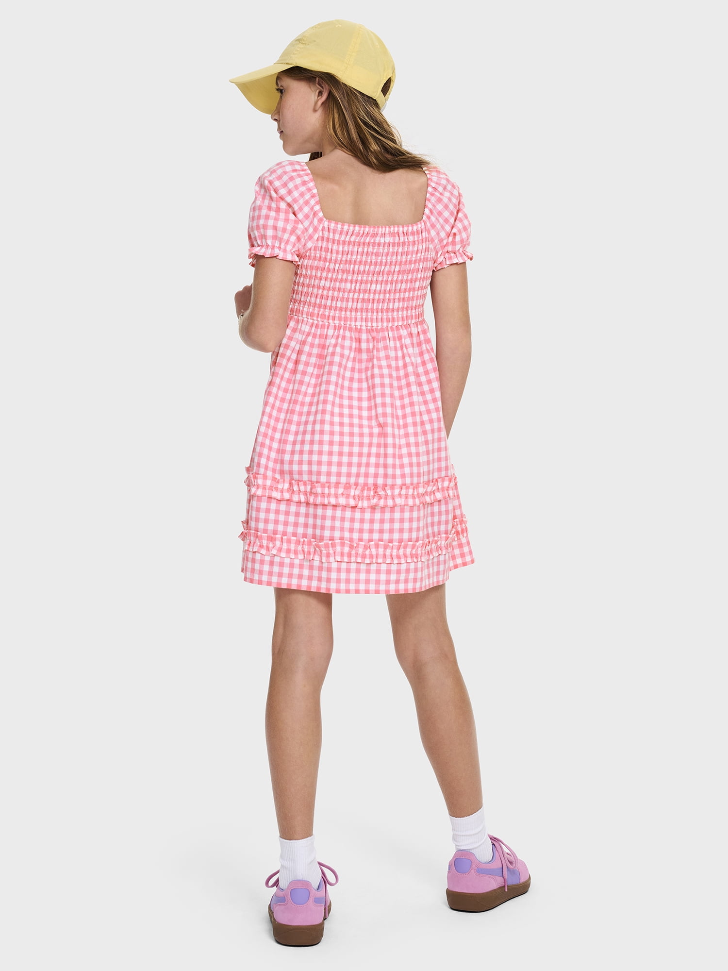 The Children's Place Girls Short Sleeve Casual Smocked Dress, Sizes XS-XXL