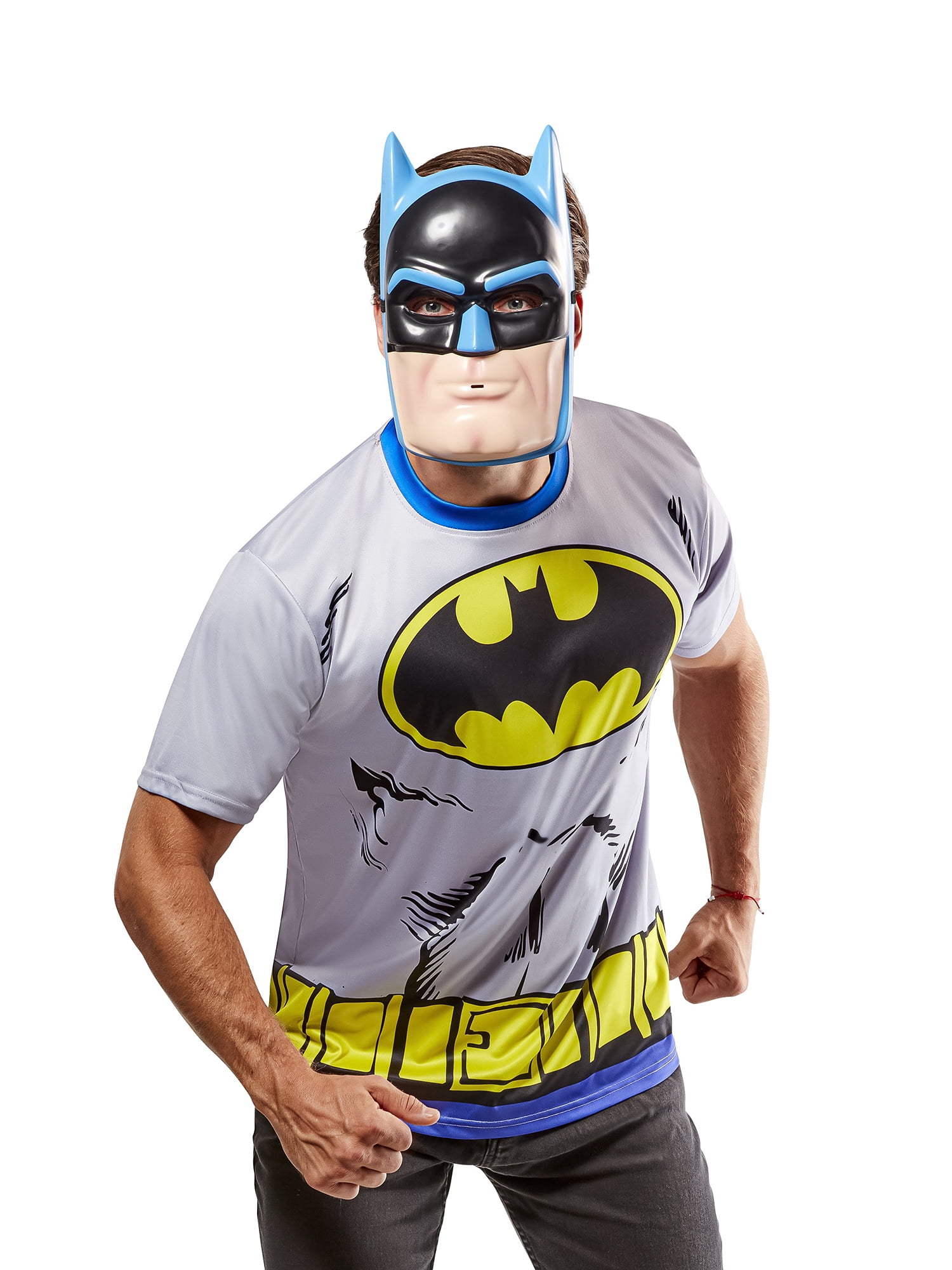 DC Comics Batman Ben Cooper Costume Set for Adults by Rubies, Men's One Size