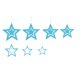 thumbnail image 1 of Billuyoard 7 piezas de decoraciones de estrellas colgantes de estrellas colgantes ahuecados adornos decorativos para el Festival de actividades Kits de decoración para fiestas lago azul Billuyoard HA002208-03, 1 of 1