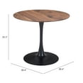 thumbnail image 3 of Opus Dining Table White Dining Table, Modern Style, Painted MDF round shape tabletop, Steel, Indoor Dining, 3 of 12