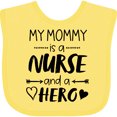 thumbnail image 3 of Inktastic My Mommy is a Nurse and a Hero Boys or Girls Baby Bib, 3 of 4