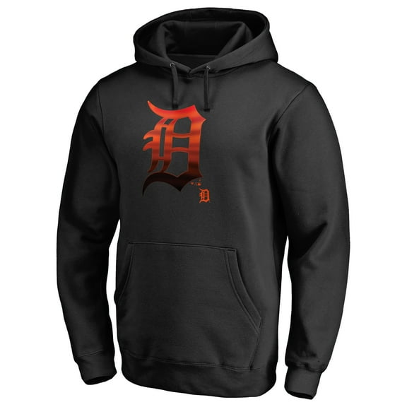 Men's Black Detroit Tigers Midnight Mascot Pullover Hoodie