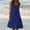 A_Dark Blue, variant on Women's Summer Sleeveless Sun Dresses Drop Waist Casual Mini Sundress Cotton Ruffle Hem Flowy Sundress Loose Tank Dress Mint Green S