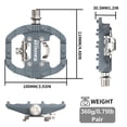 thumbnail image 7 of BUCKLOS Mountain Bike Pedals Clip in and Flat Platform Dual Sided, Lightweight Nylon Clipless Pedals Compatible with SPD Bicycle Cleats Cycling Shoes- Fit Gravel MTB Indoor Road Bike（PD-M650）, 7 of 7