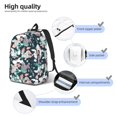 thumbnail image 4 of Yiaed Cute Poodle Dog Print Backpack, Premium Laptop Backpack, Travel Backpack for Women, Lightweight Backpacks, Comfortable Back Pack-Small, 4 of 7