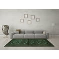 thumbnail image 3 of Ahgly Company Indoor Round Persian Turquoise Blue Traditional Area Rugs, 7' Round, 3 of 4