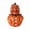 C, variant on Resin Halloween Pumpkin Ornaments Human Face Jack O Lantern Figurines Spooky Gothic Decor for Mantel Shelf Tabletop Spook House Party Decoratio