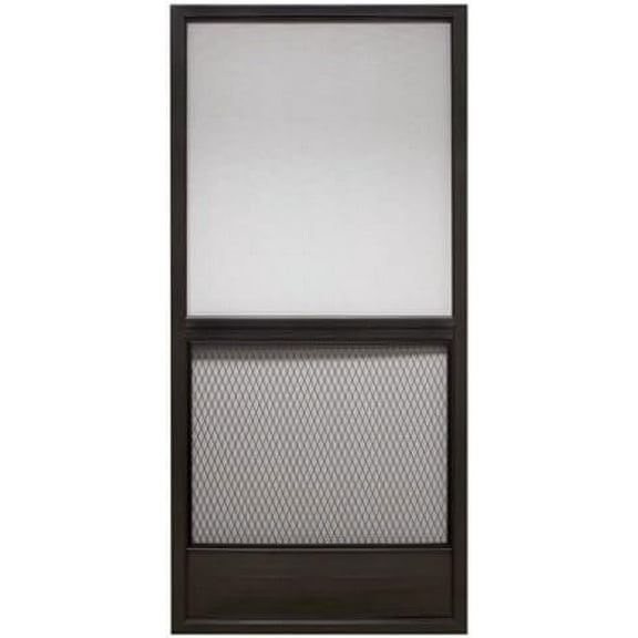 PRECISION SCREEN & SECURITY PROD 3480BZ3068 Provincial Series Overall Dimensions Bronze Door, 35-1/2"W X 79-3/4"H