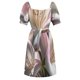 thumbnail image 5 of Hermosas lirios rosas y blancos Arte digital. Vestido de manga corta Vestidos Falda de mujer, 5 of 6