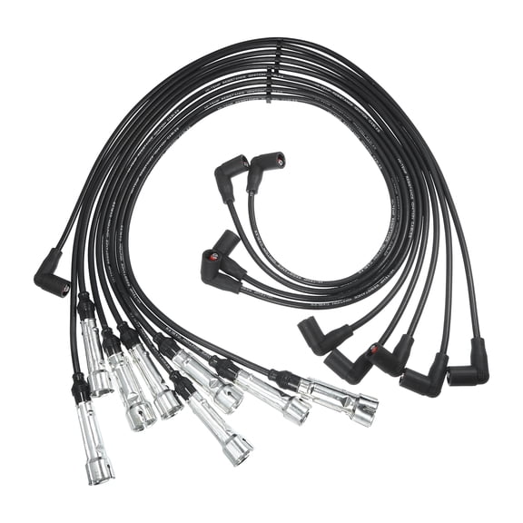 Unique Bargains Car Spark Plug Coil Wires 7mm Fit for Mercedes-Benz 380 500 SE SEL 3.8L 4.9L No.1161501219 - Pack of 9