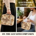 thumbnail image 3 of TSOVTHRID Cross Floral Spliced Print Church Bible Bag for Women Men, Bible Book Cover with Pen Slot, Multi-Functional Carrying Book Case for Christian Gift, 3 of 7