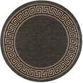 thumbnail image 3 of 6ft Round Water Resistant, Indoor Outdoor Rugs for Patios, Front Door Entry, Entryway, Deck, Porch, Balcony | Outside Area Rug for Patio | Gold, Greek Key | Size: 5'3'' Round, 3 of 6