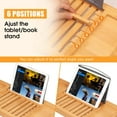 thumbnail image 3 of WarmHaven Artmalle Luxury Bathtub Caddy Tray for Tub - Foldable Bamboo Bath Table Tray with Book and Wine Glass Holder, Expandable Bathroom Accessories for Spa or Reading Lite Style, 3 of 14