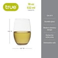 thumbnail image 4 of True Vino White Wine Glasses, Drinking Glasses, Wine Gifts, 17oz, Set of 4, 4 of 9