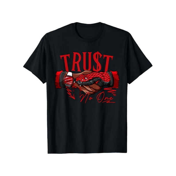 Camiseta a juego Snake Trust No One Red Taxi 12s para hombre y mujer