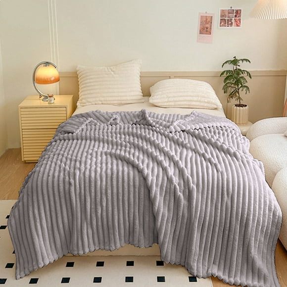 Deals of The Day Clearance! Soft and Thick Double Layer Raschel Blanket, Winter Comforter for Beds, Sofas, and Lounging, Cozy Warming Blanket for Ultimate Comfort