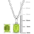 thumbnail image 2 of Everly Women's Peridot and Emerald Sterling Silver Earrings, 2 of 7