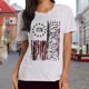 thumbnail image 4 of Tops De Verano Blusa superior patriótica para mujer, atuendo diario informal, vacaciones (gris M) Cgtredaw Para estrenar, 4 of 6