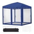 thumbnail image 2 of Pop-Up Screen Tent with Adjustable Height 4/6 Sided Removable Mosquito Net | Portable Outdoor Shelter for Camping, Backyard, Beach | Wheeled Carry Bag Included, 2 of 8