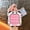 Pink Panda Stress Relief Squishy Pendant, variant on Cute panda stress-relief squishy bubble keychain pendant student backpack decoration toy gift