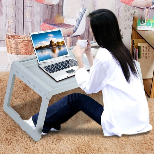 Foldable Breakfast Table,Foldable Desk Breakfast Bed Serving Table Foldable Bed Table Crafted with Care