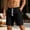A271 Black, variant on Men's Casual Summer Shorts Elastic Waist Drawstring Lightweight Cotton Linen Beach Lounge Wear with Side Pockets Comfortable Everyday Relaxed Fit Bottoms