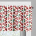 thumbnail image 5 of Ambesonne Watercolor Valance & Curtain, Abstract Watermelon, 55"x45", Coral Pink Turquoise, 5 of 6