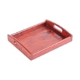 thumbnail image 3 of Bandeja organizadora de mesa rectangular, despensa, centro de mesa, encimera, regalo de boda, decoración de granja, bandeja de madera con 2 asas para Pequeño perfecl bandeja de almacenamiento, 3 of 8