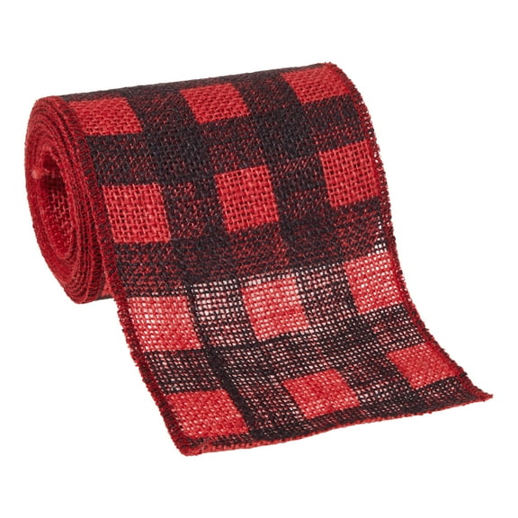 Love, Laugh, Craft Burlap Ribbon, 5"W x 3-Yds, Multi-color