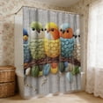 thumbnail image 6 of AuroraX Shower Curtains 72" x 72" Cute Fabric Embroidery Highland Cow Bath Curtain Vintage Mildew Resistant Abstract Neutral Bathtub Cortinas for Bathroom Decor, 6 of 6