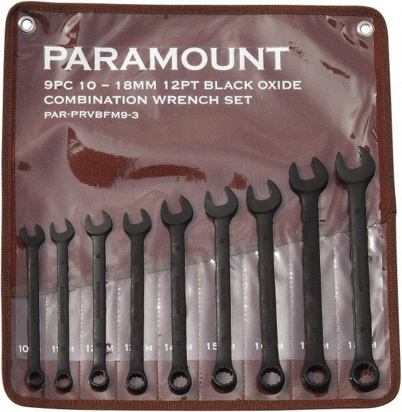 3/8 to 1" Combination Wrench Set Inch/Metric Measurement ... Paramount 11 Piece 