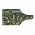 thumbnail image 1 of Urban Cutting Board, Melbourne Cityscape Modern Australia Architecture Buildings Metropolis Dramatic Sky, Tempered Glass Cutting and Serving Board, Wine Bottle Shape, Multicolor, by Ambesonne, 1 of 1