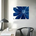 thumbnail image 4 of HENGT  Navy Blue Wall Art for Bathroom Decor, Abstract Flower Painting Canvas Print Artwork Framed Set Blue and white Wall Decor for Bedroom, Small, 4 of 6