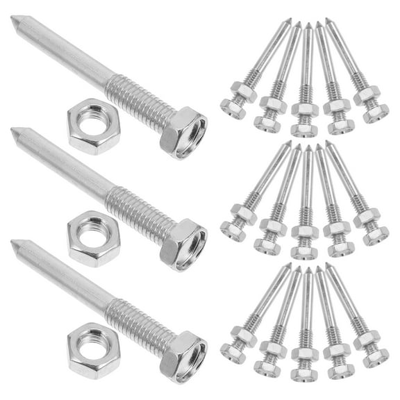 Raindrops 20Pcs Metal Aerator Shoes Spikes for Grass Lawn Aeration Metal Construction