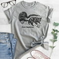 thumbnail image 2 of Fart Squirrel Shirt, Unisex Women's Men's Shirt, Funny Animal Shirt, Animal Name Shirt, Skunk Shirt, Heather Gray, Small, 2 of 6