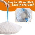 thumbnail image 5 of Cat Litter Box Liner for Self Cleaning Litter Box, Extra Thick Heavy Duty Replacement Bags for Multiple Cats, Control Waste Bags for Automatic Litter Box, 40 Count White, 5 of 6