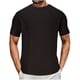 thumbnail image 1 of Camisetas de Algodón de los Hombres Verano Nueva de Punto Cuello Redondo Color Sólido Manga Corta Camiseta Casual de Moda, 1 of 5