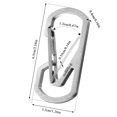 thumbnail image 3 of Porte-clés Mousqueton en Titane, 3 of 8