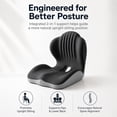 thumbnail image 2 of Evercushion Seat Cushion, Evercushion Gel Cushion, Two-in-One Rear Support Featuring Open-Cell Honeycomb Channels, Resilient Gel Combined with Memory Foam, Cut-Out Design, Ideal for Office, 2 of 7
