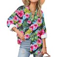 thumbnail image 6 of Fancifize Button Down Shirts for Women Dressy Casual Tops Floral Printed Long Sleeve Blouse Business Casual Work Tops, 6 of 6