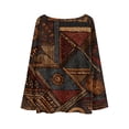 thumbnail image 5 of Wutalume Women's Lightweight Sweater Casual Long Sleeve Knitted Vintage Floral Print Pullover, Retro Style Top, Soft Fabric for Boho Chic Looks,Coffee M, 5 of 5