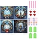 thumbnail image 1 of 4 Uds 5D DIY Taladro Corona Navidad Kit Vidrieras 30x30cm, 1 of 9