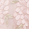 thumbnail image 4 of XSCAPE Womens Pink Embellished Sheer Floral Spaghetti Strap Sweetheart Neckline Maxi Formal Hi-Lo Dress 4, 4 of 5